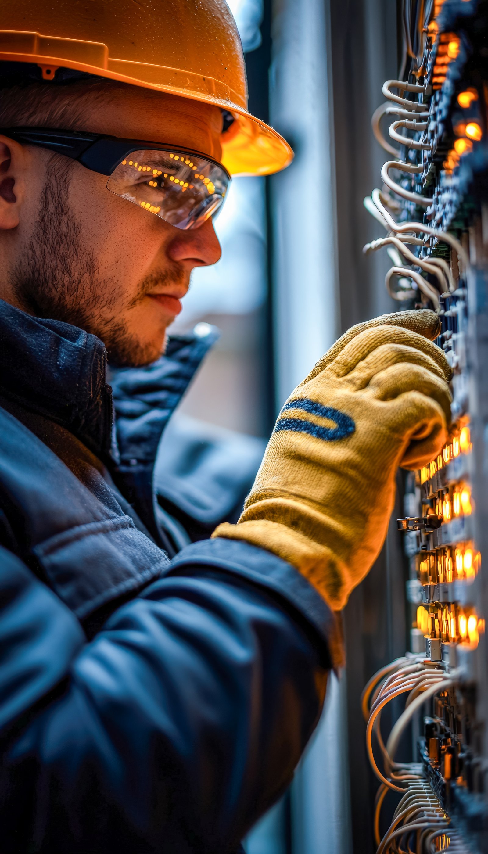 Electrical engineers reviewing panel work — the environment NFPA 70E training is built for